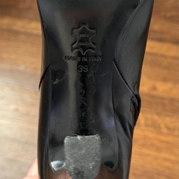 L.K. Bennett London  Black Leather Knee high Boots - Picture 8 of 8